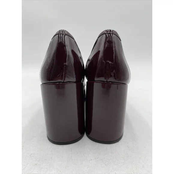 Franco Sarto Burgundy Heel Loafers size 9.5 - Picture 4 of 5